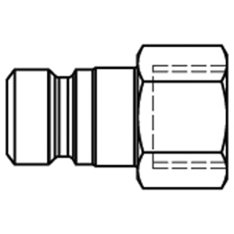 45671910 Nipple - Single Shut-off - Female Thread Single shut-off nipples/ plugs work without valve in the nipple. The flow is stalled when the connection is broken. ( Rectus SF serie)