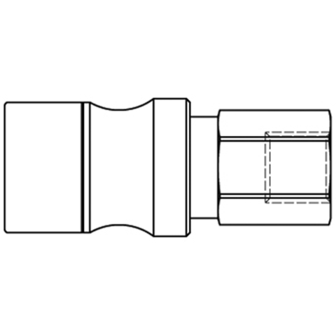 46810000 Coupling - Dry Break - Female Thread Double shut-off quick couplings with flatsealing or dry-break system for leak-free design. (KL series). On the coupling and plug, our leak-free coupling systems have valves that build up no dead-space volume. As such, when the connection is broken, no drops of the medium being channelled are able to escape. This variant is especially suitable for transporting aggressive media or in sensitive environments like in cleanrooms.