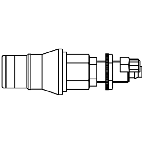 48830875 Snelkoppeling - Enkel Afsluitend - Schotbevestiging Snelkoppeling met enkelzijdige afsluiting gecodeerd - Rectukey. Het koppeling systeem is eenvoudig met een hand te bedienen De mechanische codering voorkomt 'verkeerde' aansluitingen en de kleurcodering maakt het ook visueel makkelijk herkenbaar welke koppeling bij welke nippel hoort, wanneer er meerdere snelkoppelingen aangesloten moeten worden.