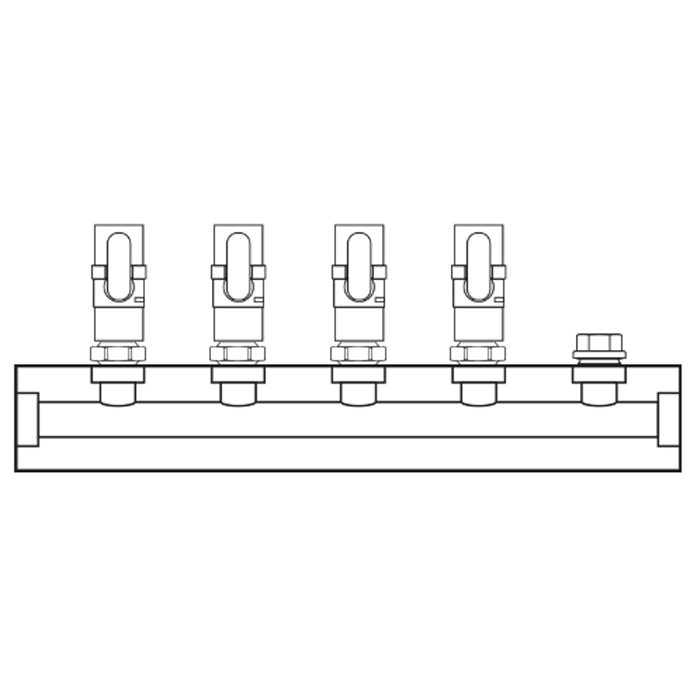 M1041000 Verdeelblokken Messing