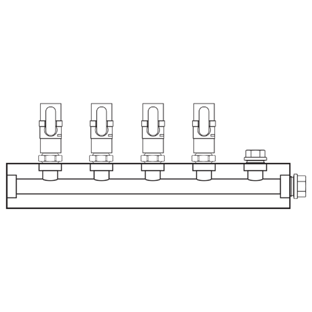 M1041001 Verdeelblokken Messing