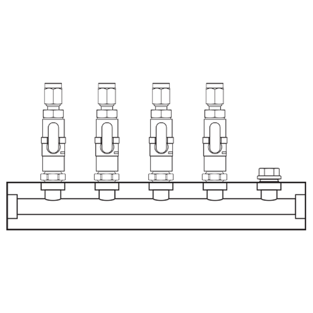 M1041100 Verdeelblokken Messing