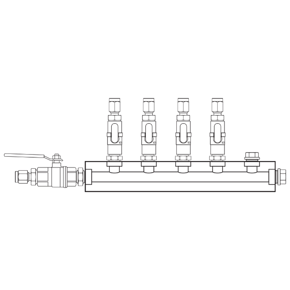 M1041141 Verdeelblokken Messing