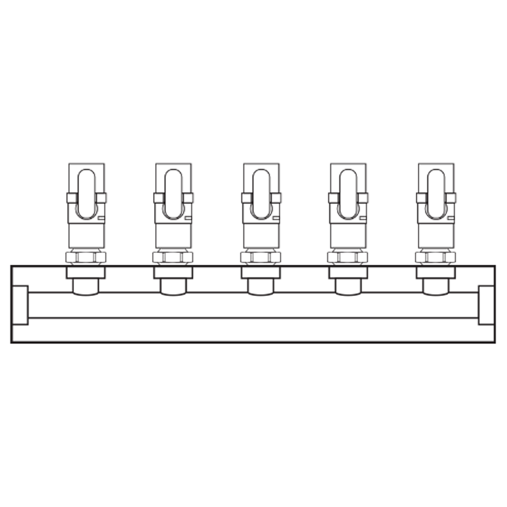 M1051000 Verdeelblokken Messing