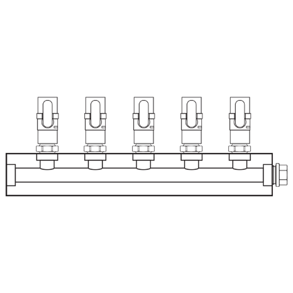 M1051001 Verdeelblokken Messing