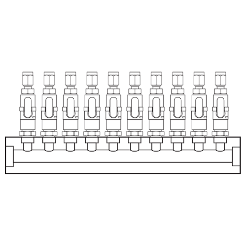 M1101100 Verdeelblokken Messing