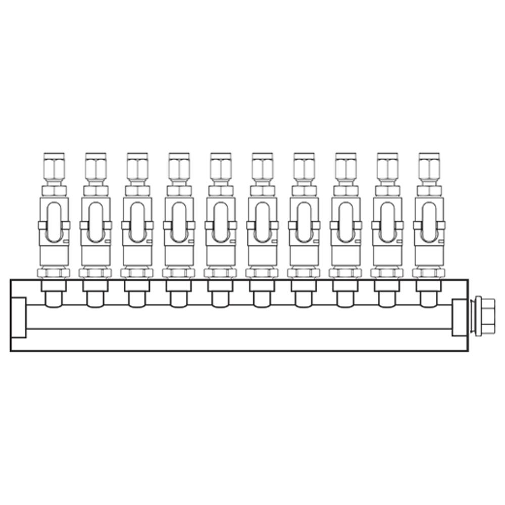 M1101101 Verdeelblokken Messing