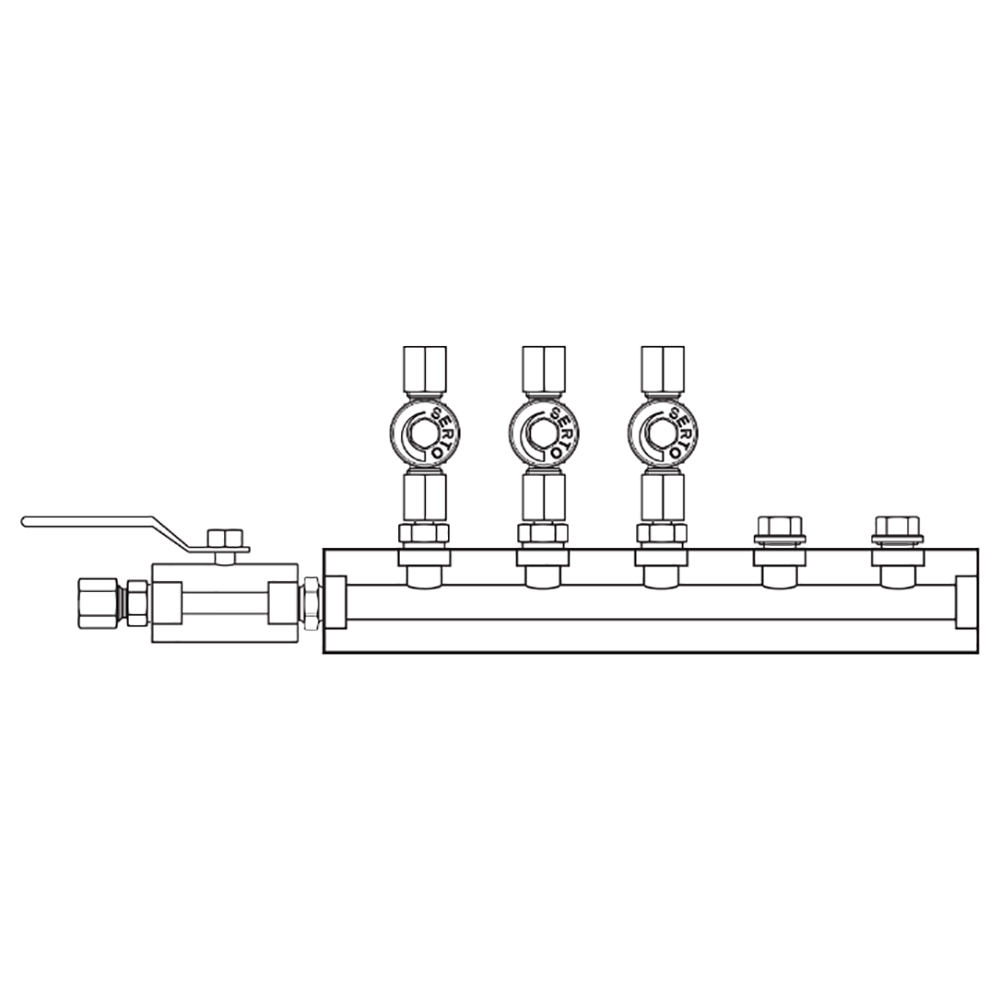 M2035040 Manifolds Stainless Steel Single Sided