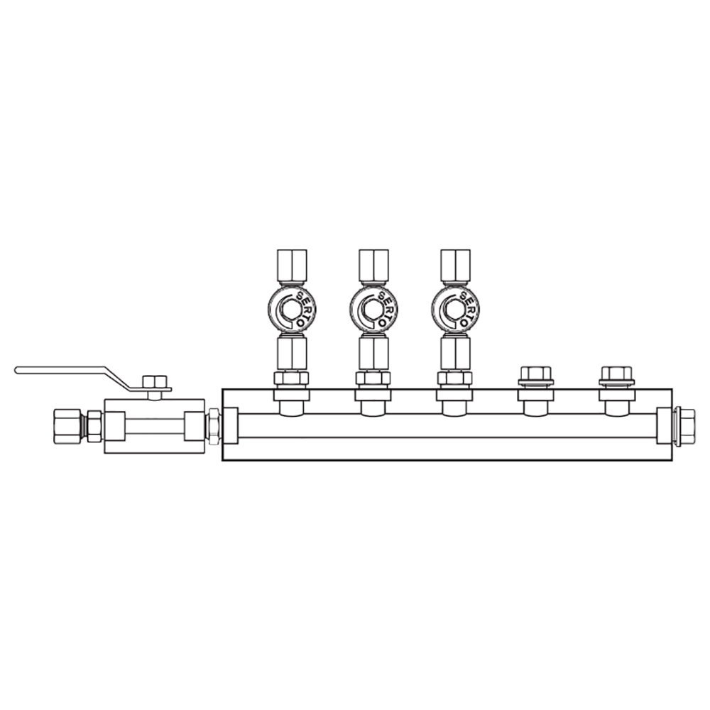 M2036021 Manifolds Stainless Steel Single Sided