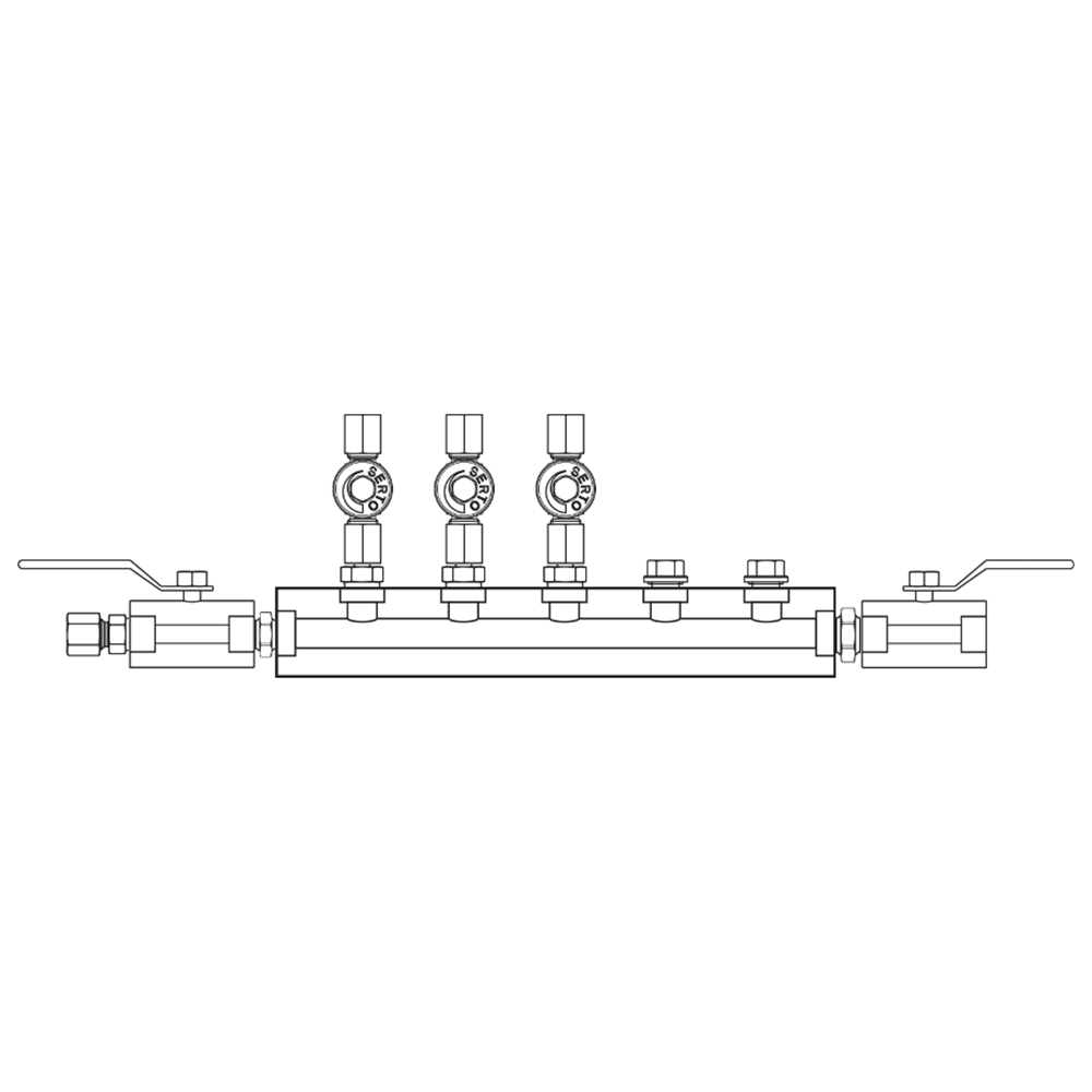 M2036032 Manifolds Stainless Steel Single Sided