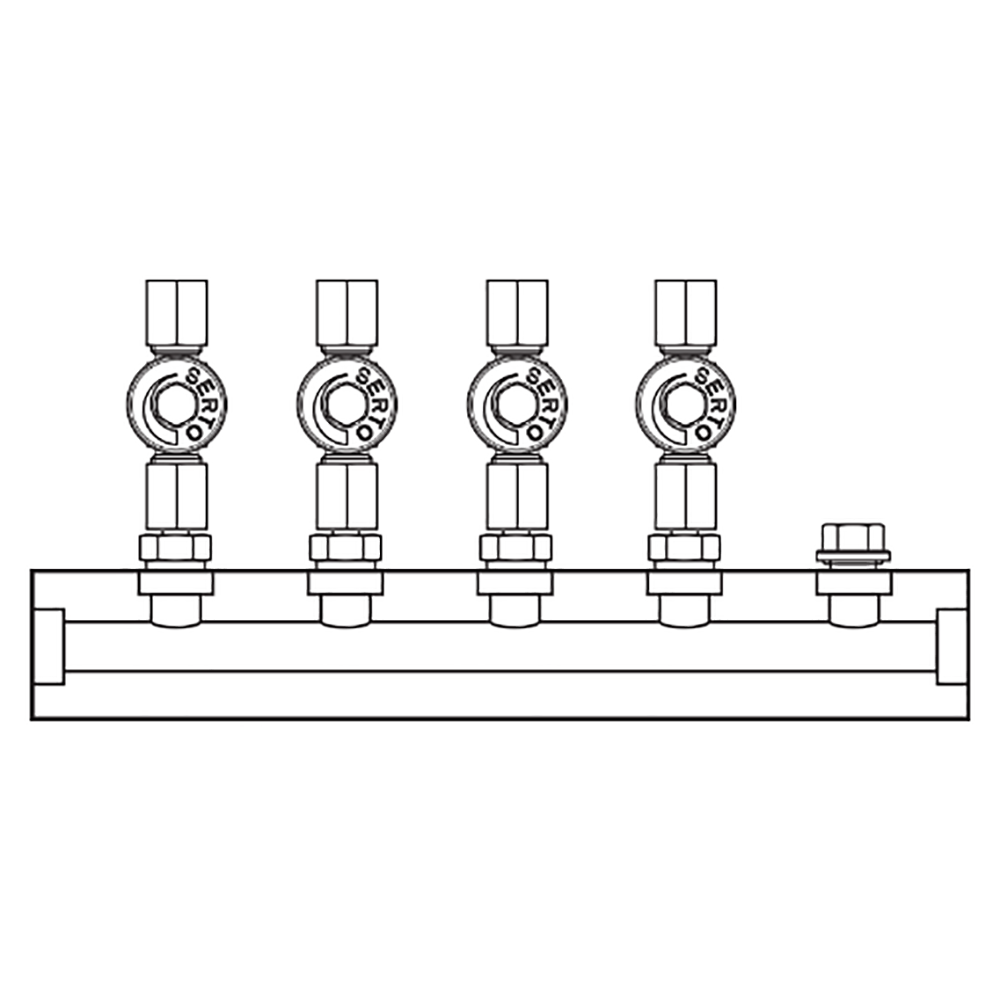 M2045000 Manifolds Stainless Steel Single Sided