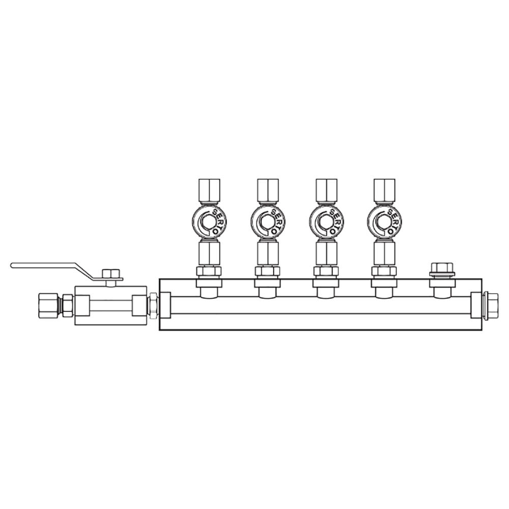 M2045031 Manifolds Stainless Steel Single Sided