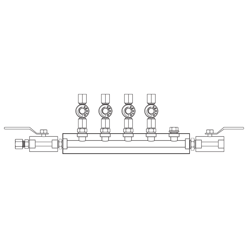 M2045042 Manifolds Stainless Steel Single Sided