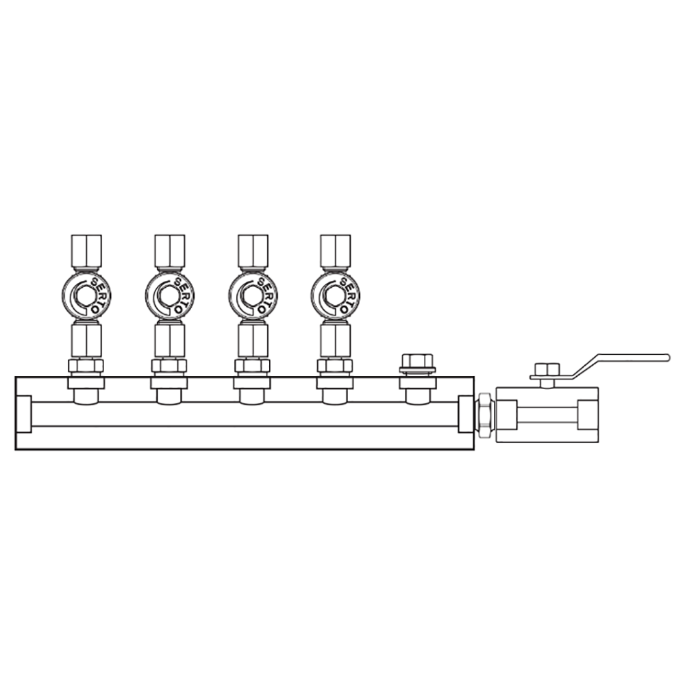 M2046002 Manifolds Stainless Steel Single Sided