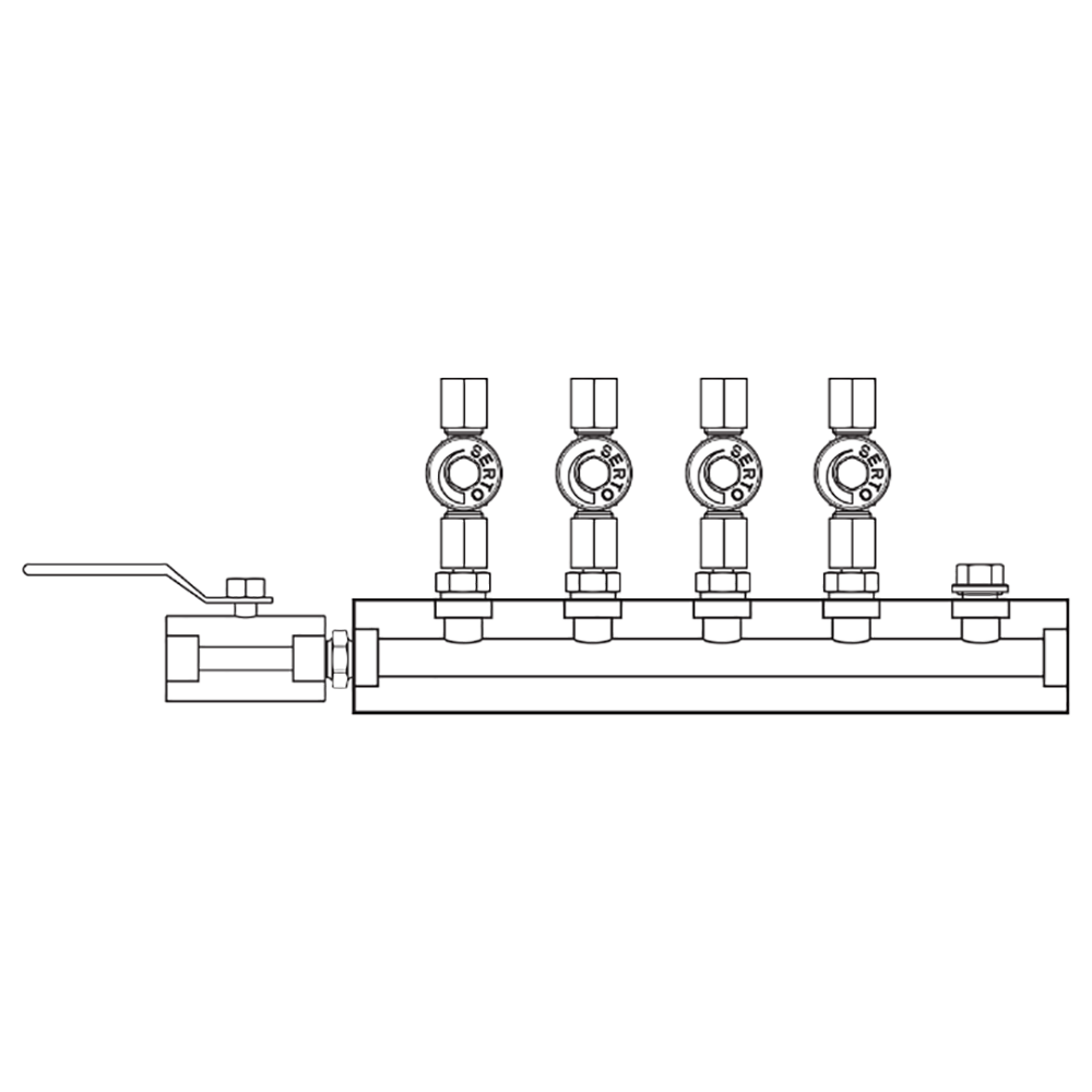 M2046010 Manifolds Stainless Steel Single Sided