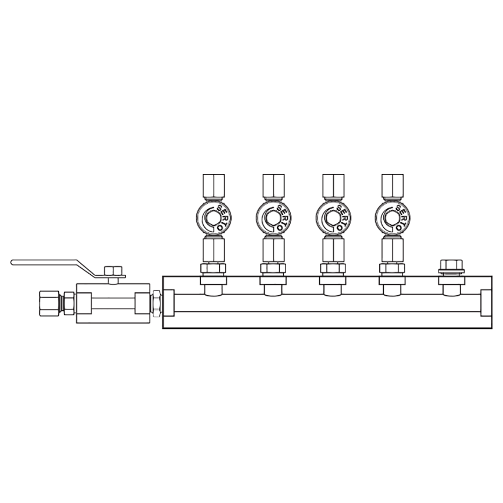 M2046020 Manifolds Stainless Steel Single Sided