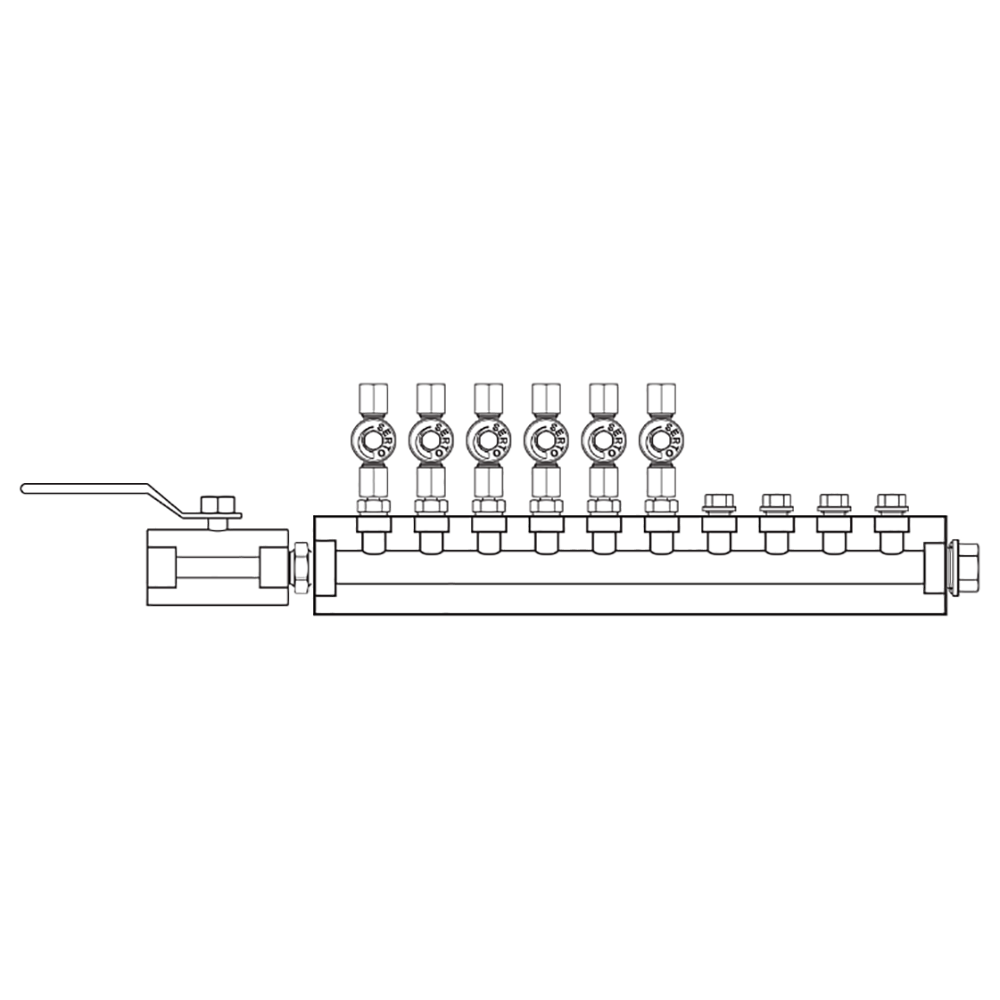 M2065011 Manifolds Stainless Steel Single Sided