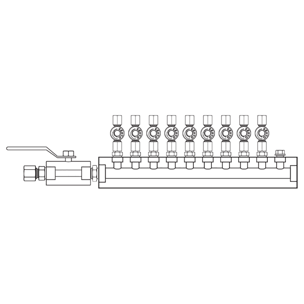 M2095020 Manifolds Stainless Steel Single Sided