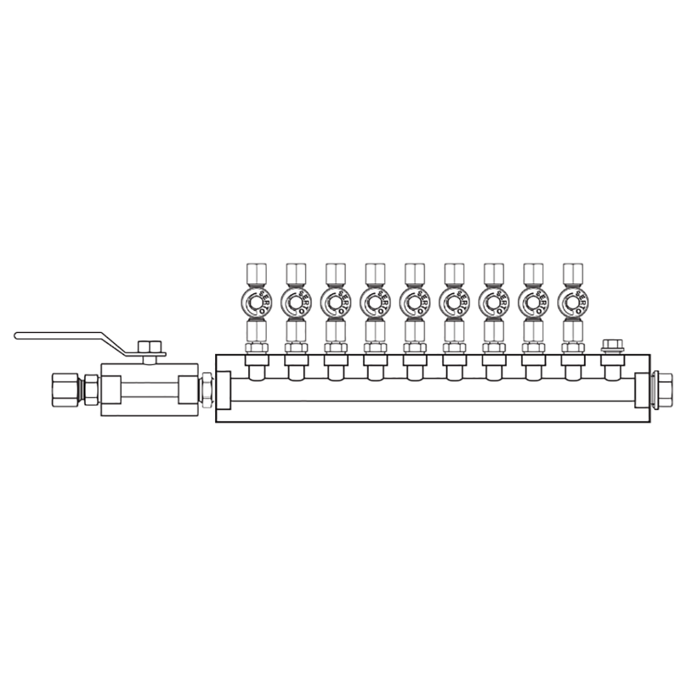 M2095041 Manifolds Stainless Steel Single Sided