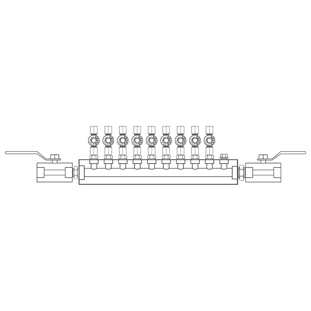 M2096012 Manifolds Stainless Steel Single Sided