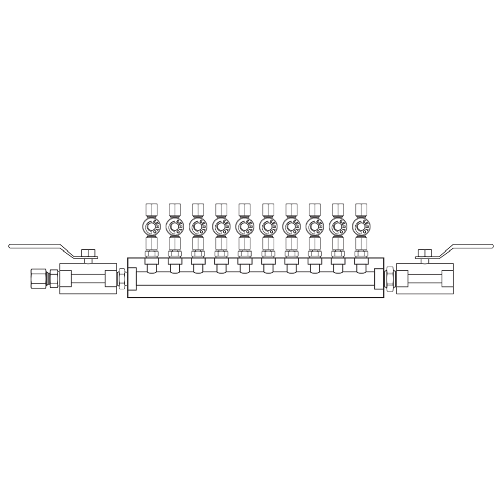 M2105022 Manifolds Stainless Steel Single Sided