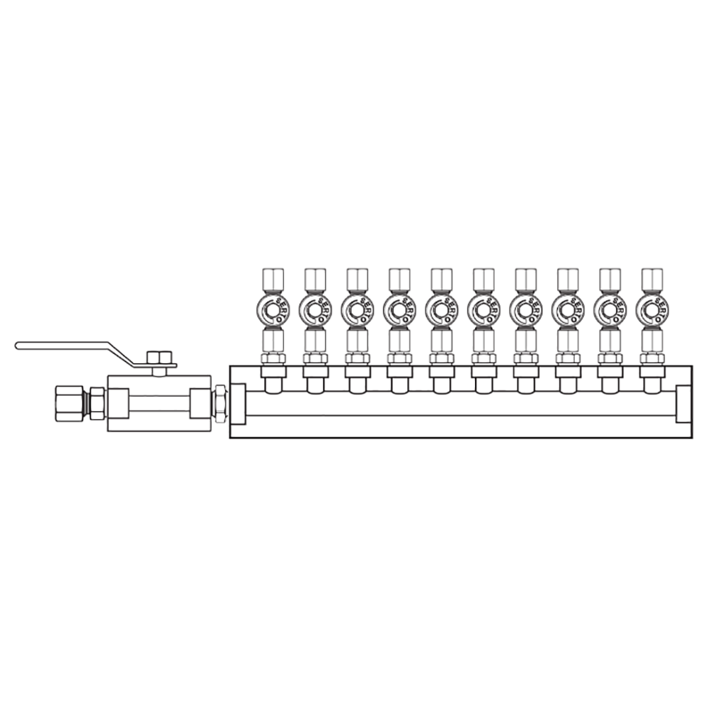 M2105030 Manifolds Stainless Steel Single Sided