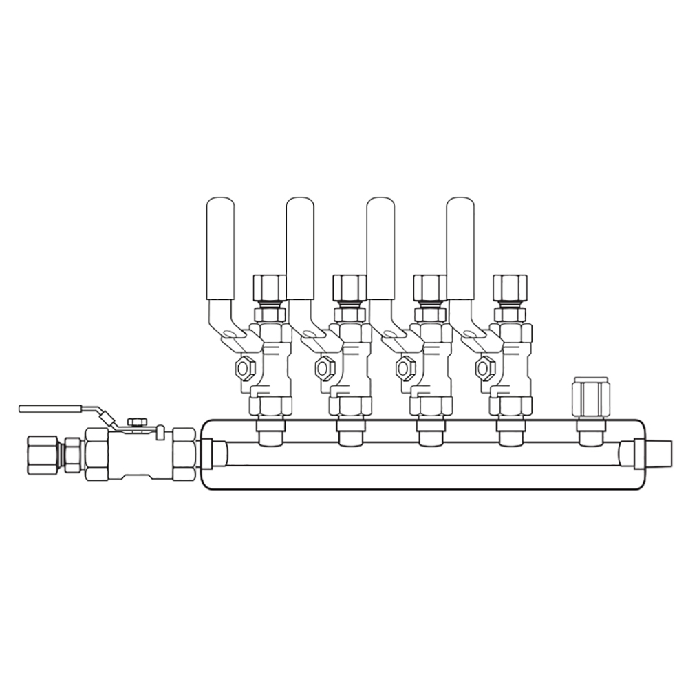 M3044120 Manifolds Stainless Steel Single Sided