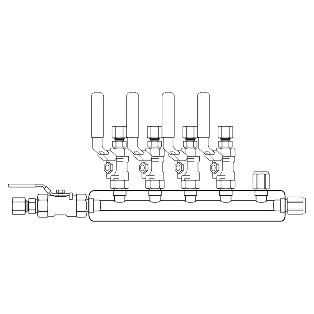 M3044141 Manifolds Stainless Steel Single Sided