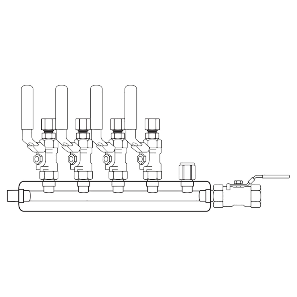 M3044302 Manifolds Stainless Steel Single Sided