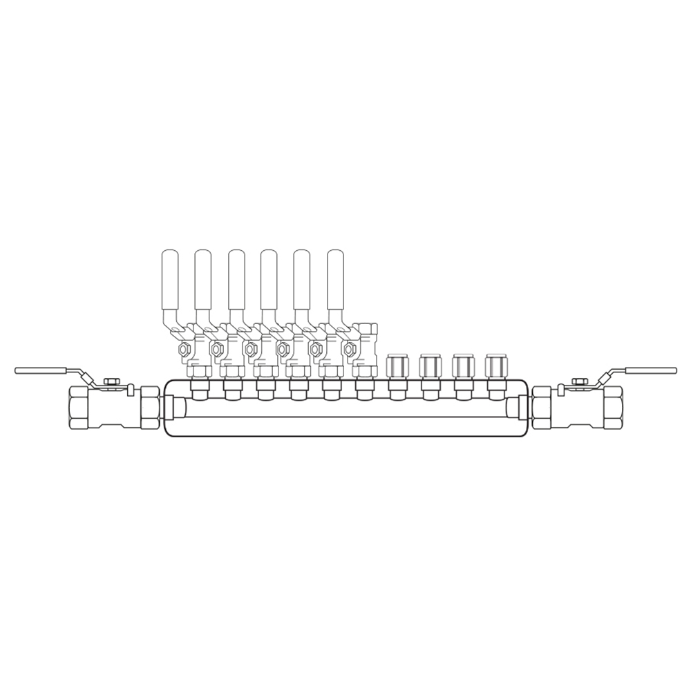 M3064012 Manifolds Stainless Steel Single Sided