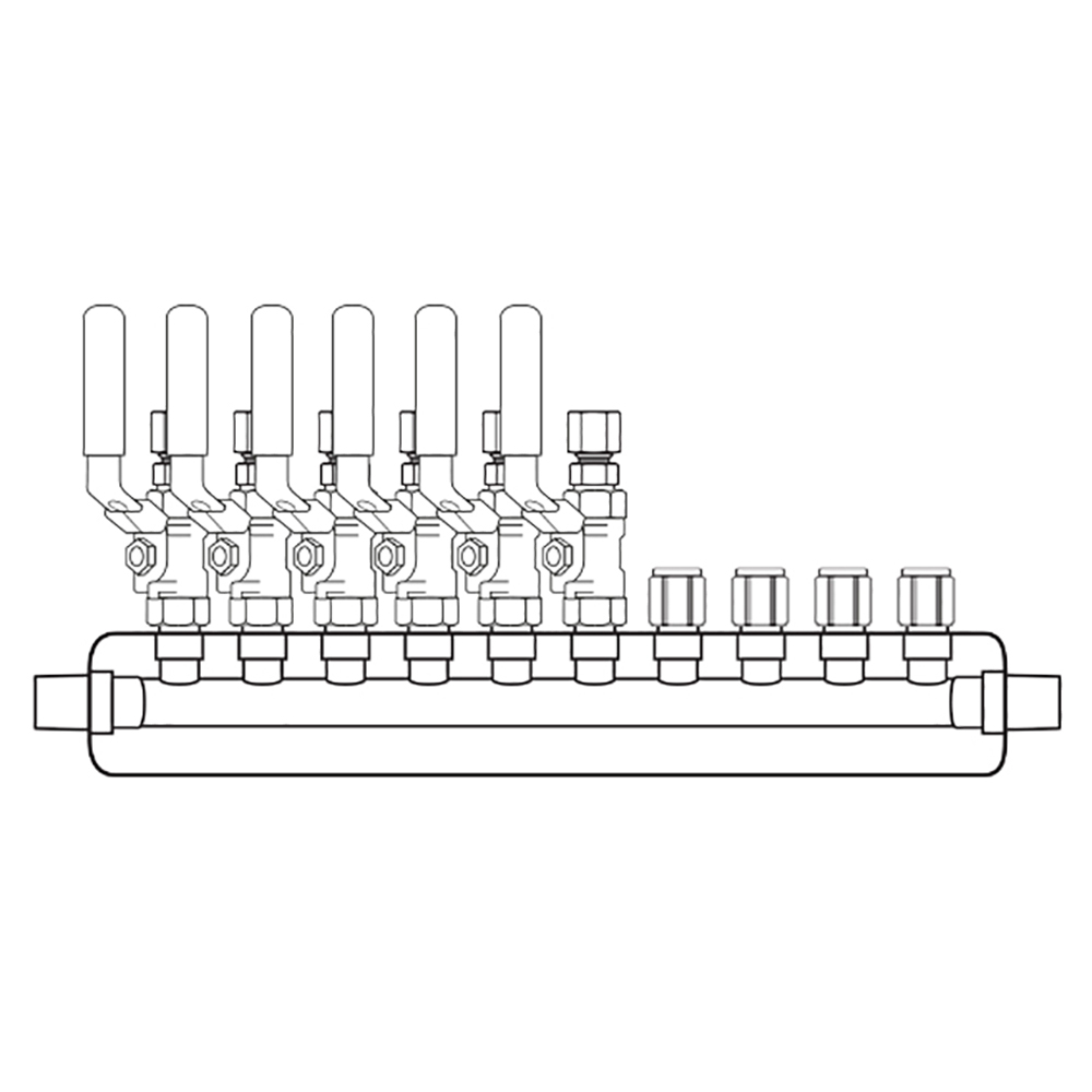 M3064200 Manifolds Stainless Steel Single Sided