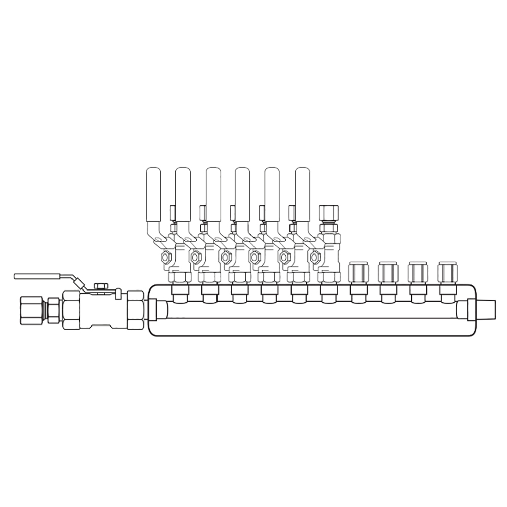 M3064240 Manifolds Stainless Steel Single Sided