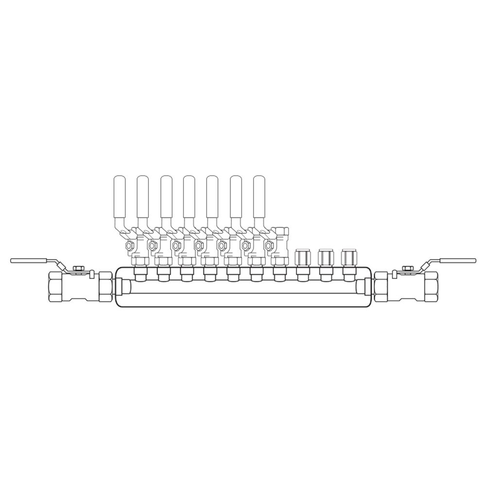 M3074012 Manifolds Stainless Steel Single Sided