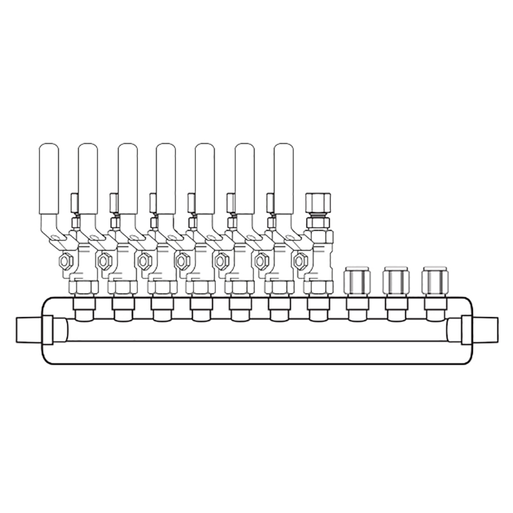 M3074200 Manifolds Stainless Steel Single Sided