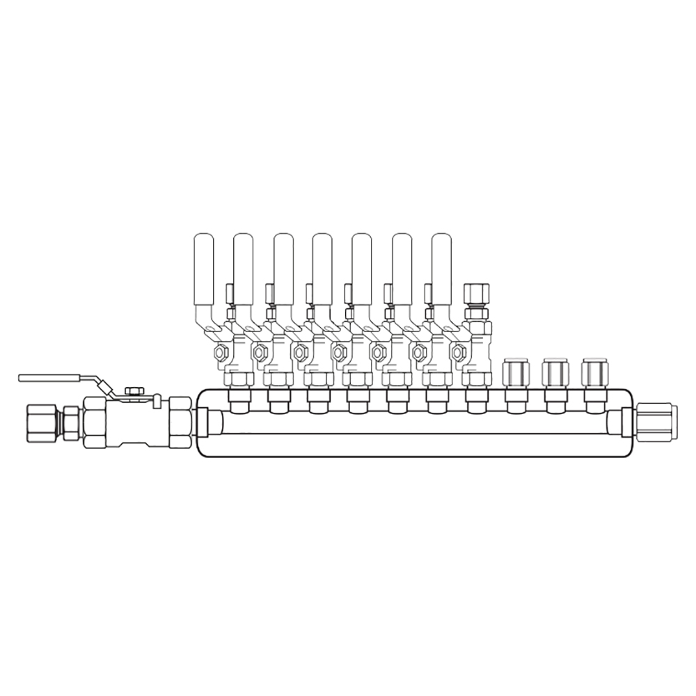 M3074221 Manifolds Stainless Steel Single Sided