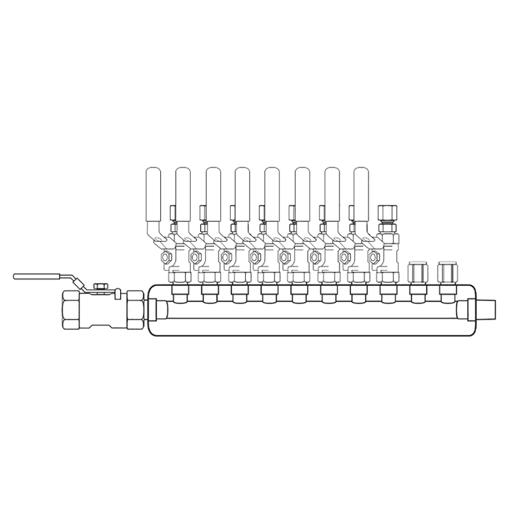 M3084110 Manifolds Stainless Steel Single Sided