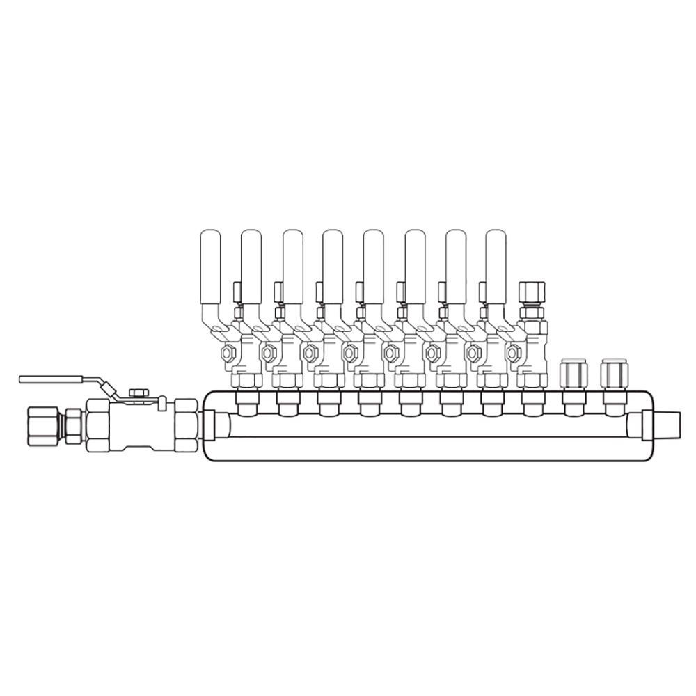 M3084240 Manifolds Stainless Steel Single Sided