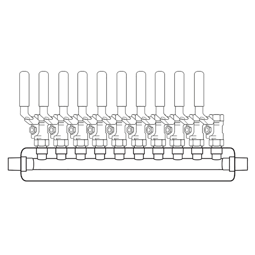 M3104000 Manifolds Stainless Steel Single Sided