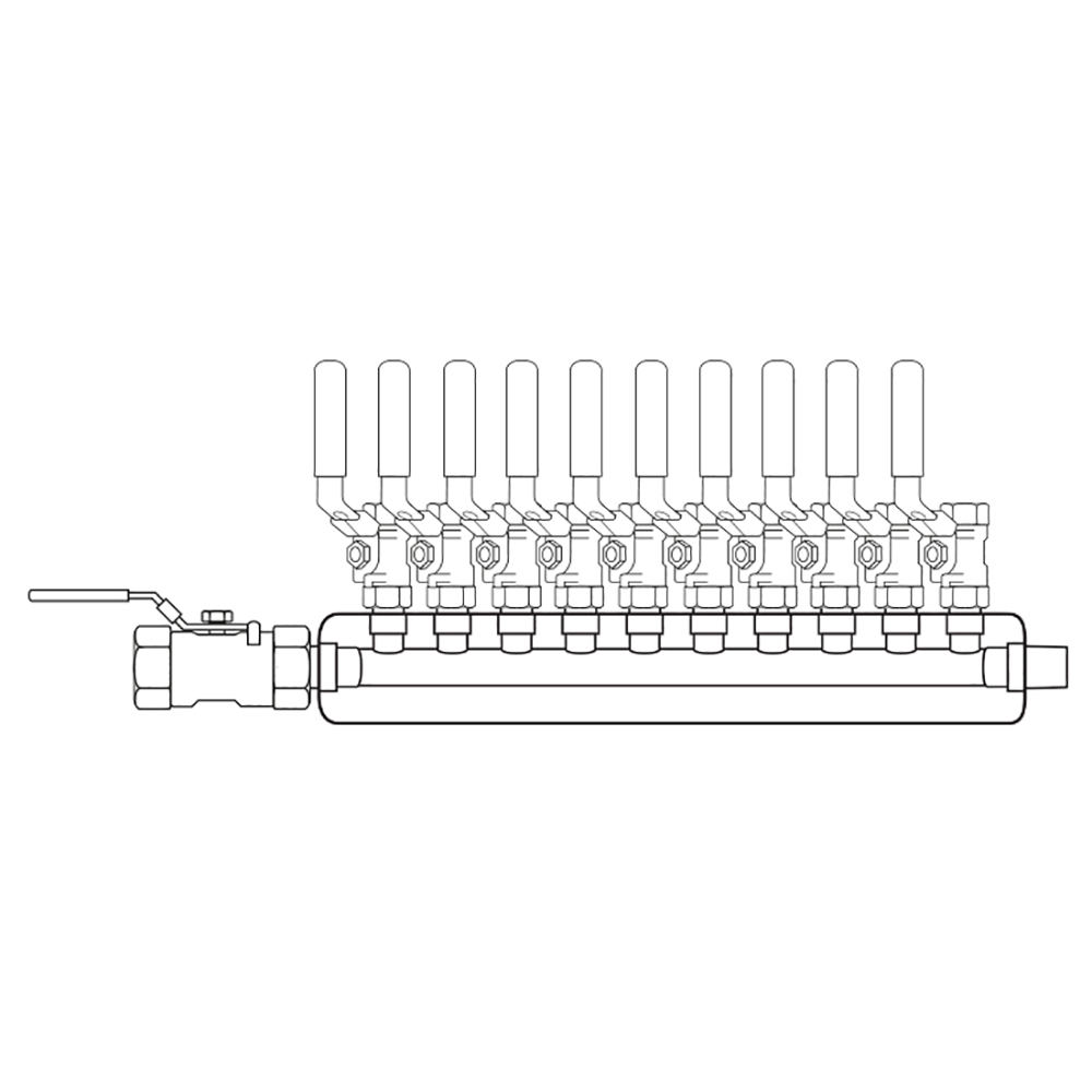 M3104010 Manifolds Stainless Steel Single Sided