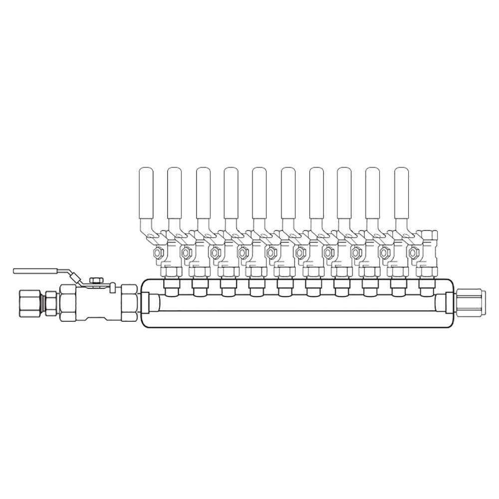 M3104021 Manifolds Stainless Steel Single Sided