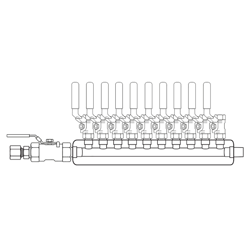 M3104030 Manifolds Stainless Steel Single Sided