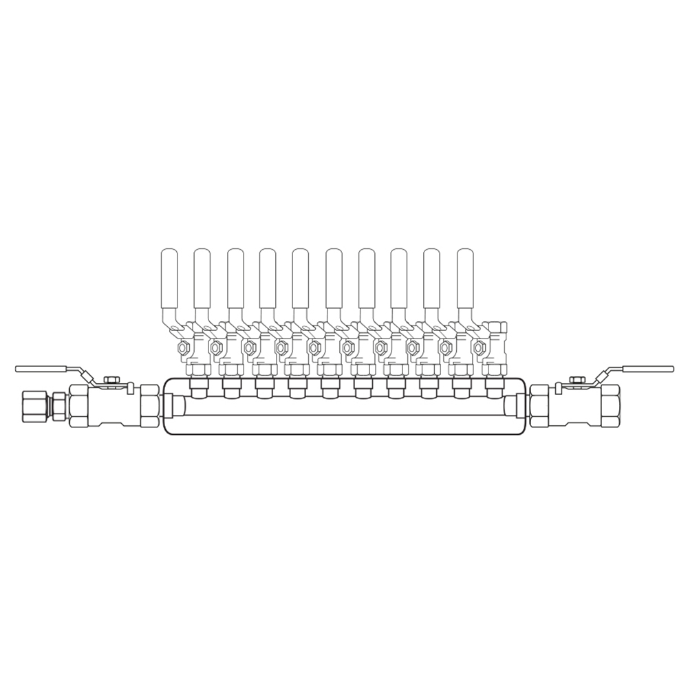 M3104042 Manifolds Stainless Steel Single Sided