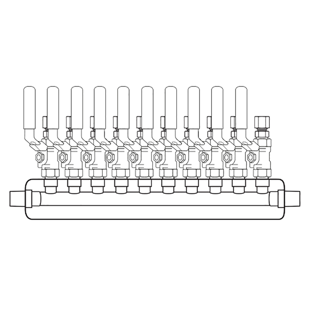 M3104100 Manifolds Stainless Steel Single Sided