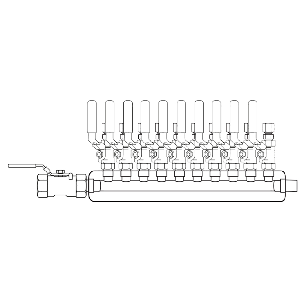 M3104110 Manifolds Stainless Steel Single Sided