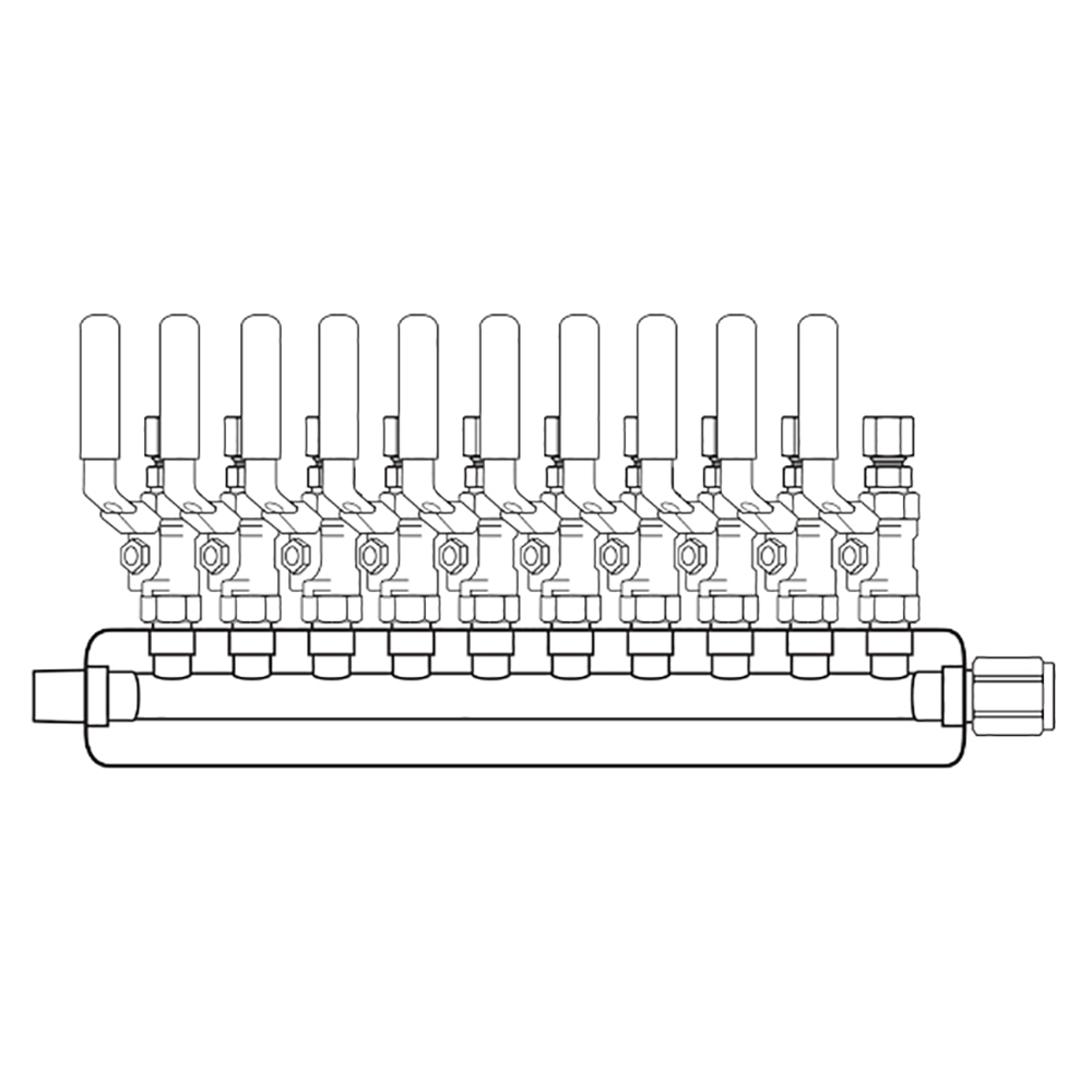 M3104201 Manifolds Stainless Steel Single Sided