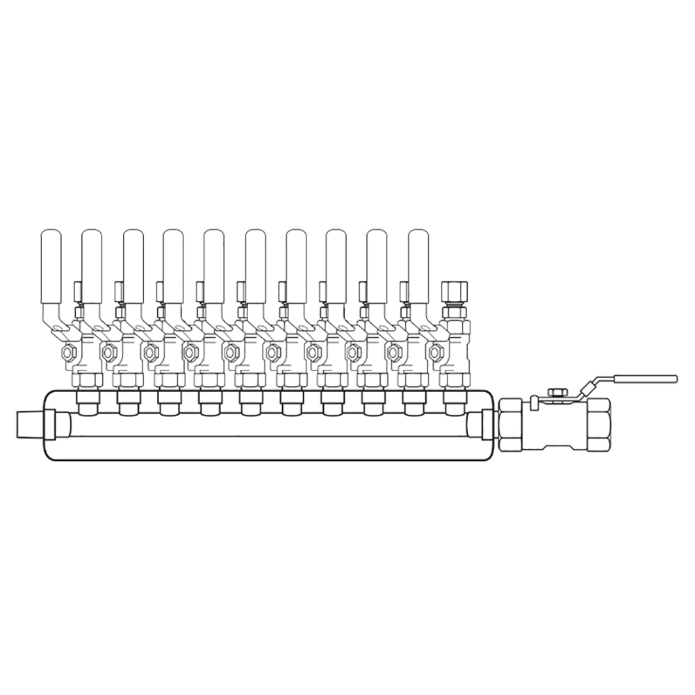 M3104202 Manifolds Stainless Steel Single Sided