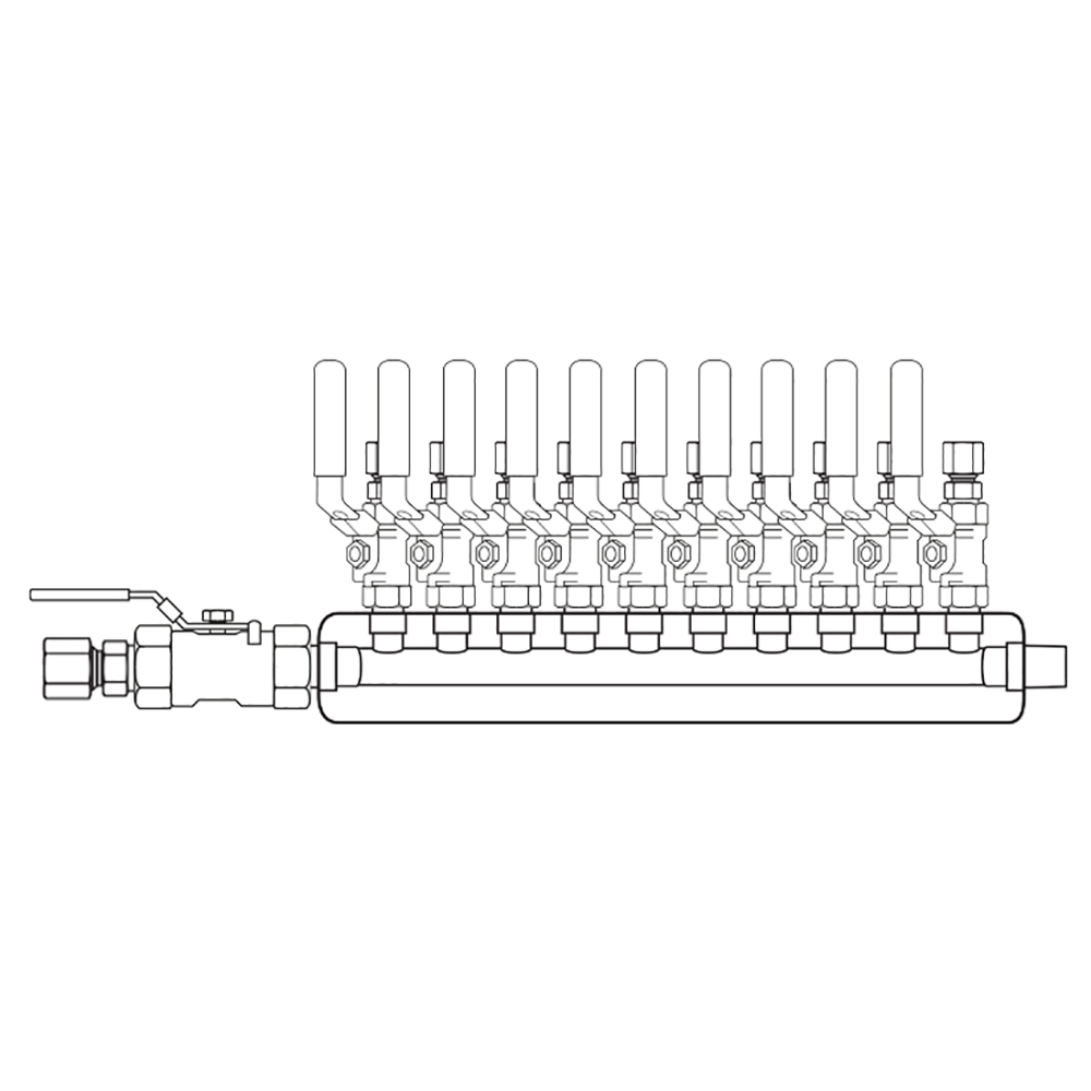 M3104220 Manifolds Stainless Steel Single Sided