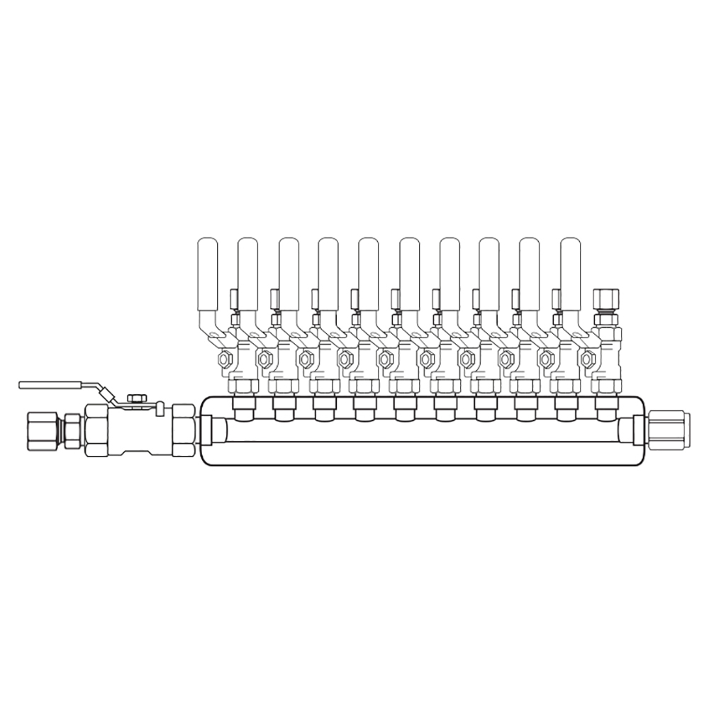 M3104221 Manifolds Stainless Steel Single Sided