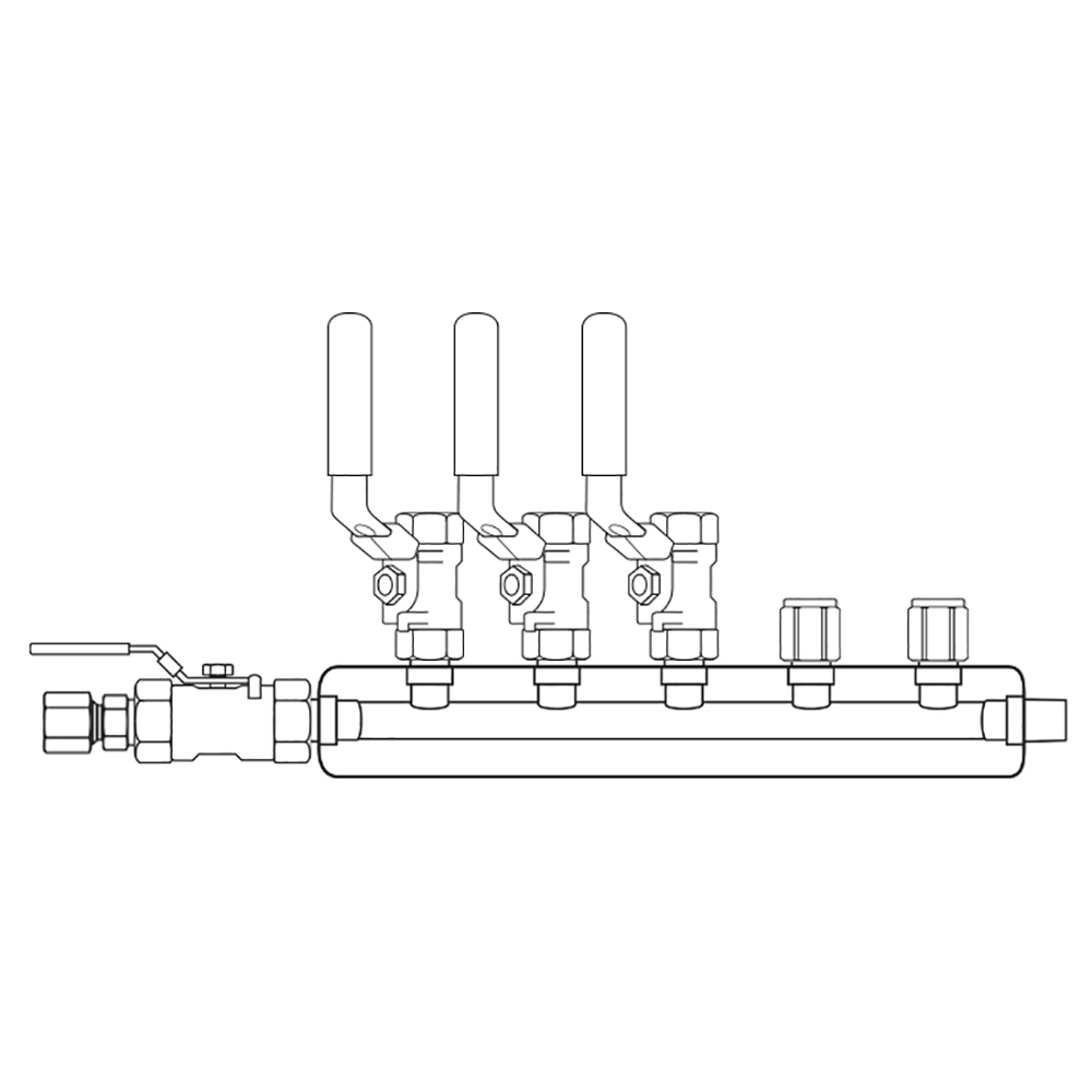 M4034020 Manifolds Stainless Steel Single Sided