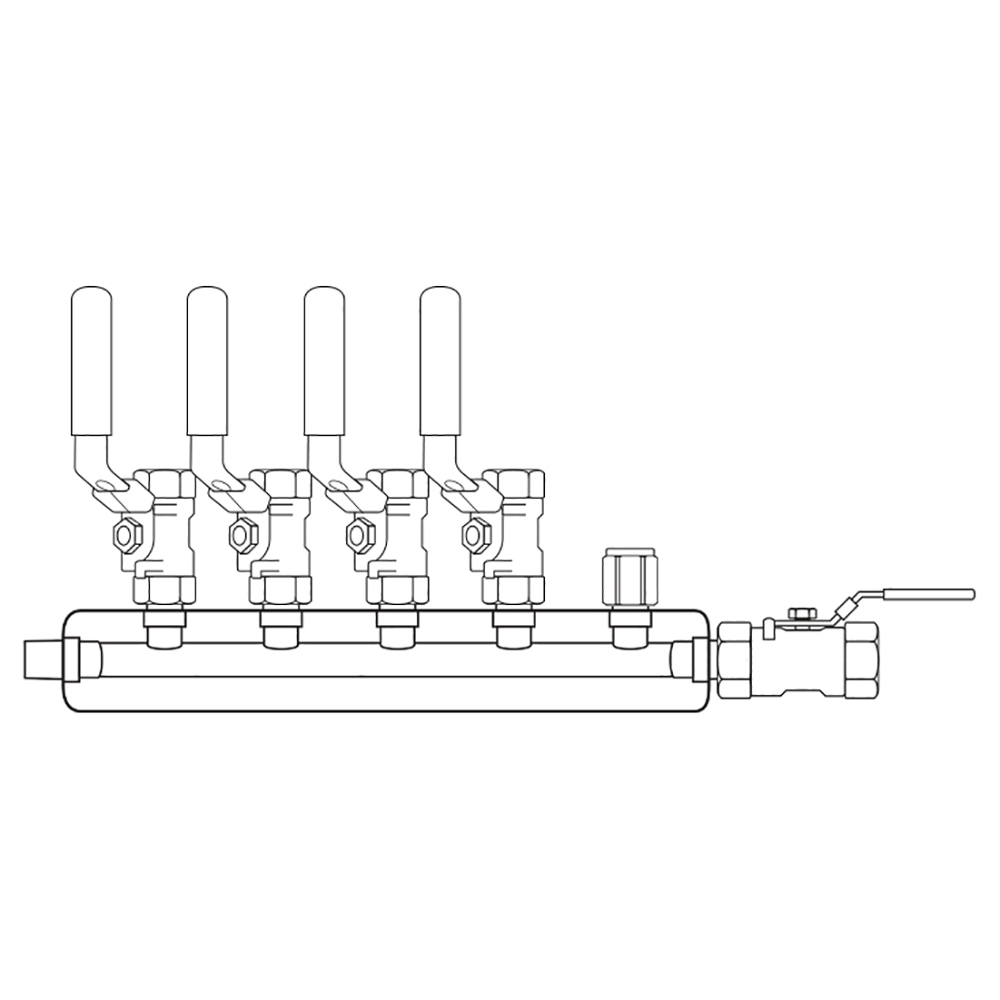 M4044002 Manifolds Stainless Steel Single Sided